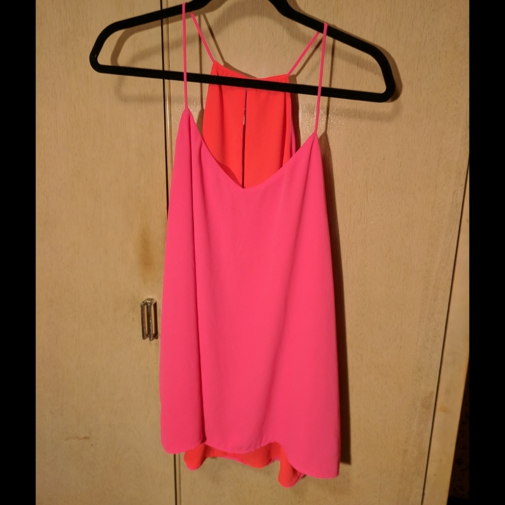 Express Reversible Pink/Red Tank Top
